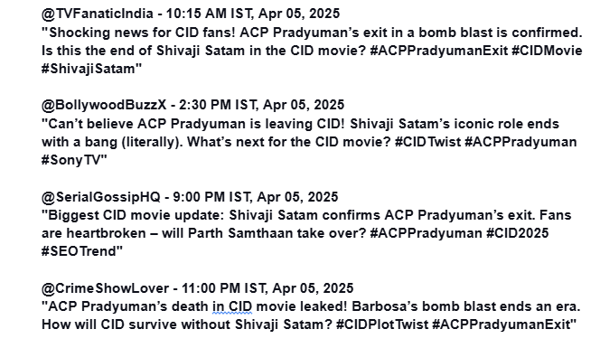 ACP Pradyuman Exit
